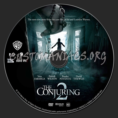 The Conjuring 2 dvd label