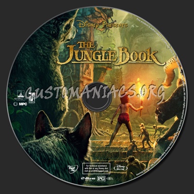 The Jungle Book (2016) blu-ray label