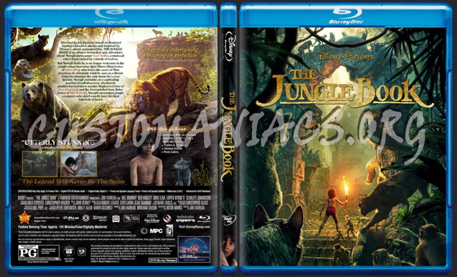 The Jungle Book (2016) dvd cover