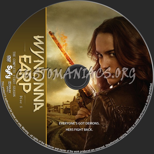 Wynonna Earp Season 1 dvd label