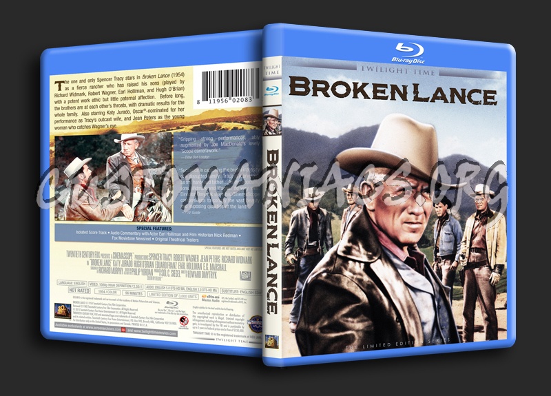 Broken Lance blu-ray cover