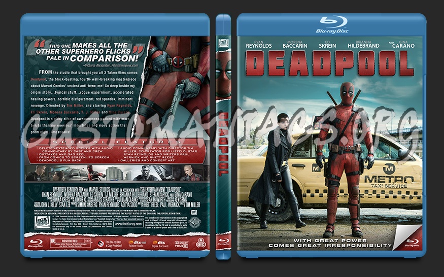 Deadpool blu-ray cover