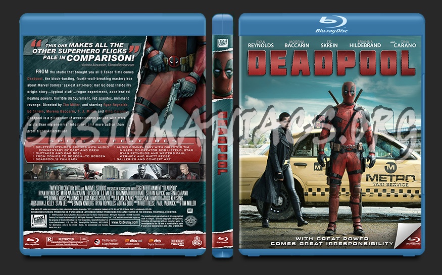 Deadpool blu-ray cover