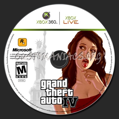 Grand Theft Auto IV dvd label