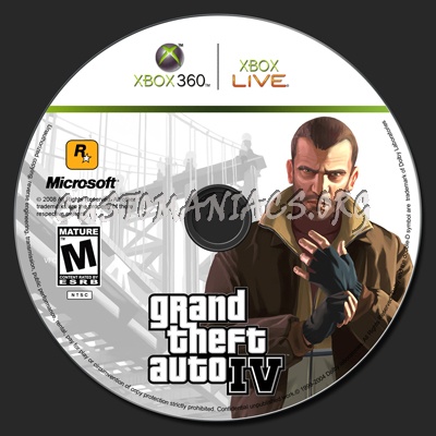 Grand Theft Auto IV dvd label