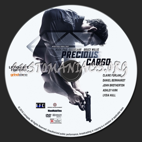Precious Cargo dvd label