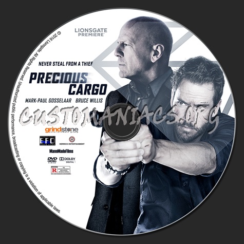 Precious Cargo dvd label