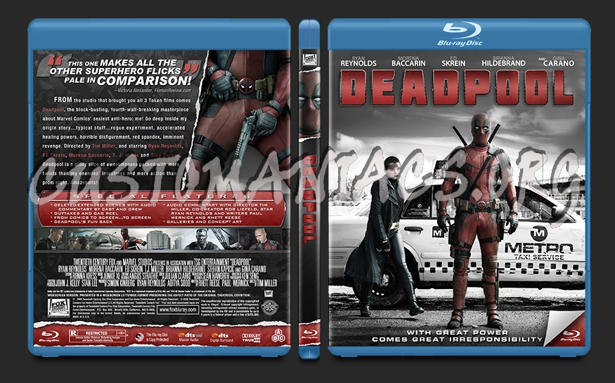 Deadpool blu-ray cover