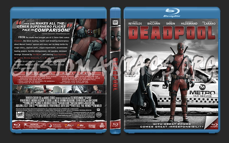 Deadpool blu-ray cover