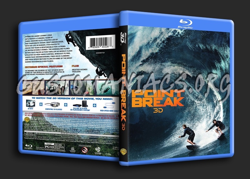 Point Break 3D blu-ray cover