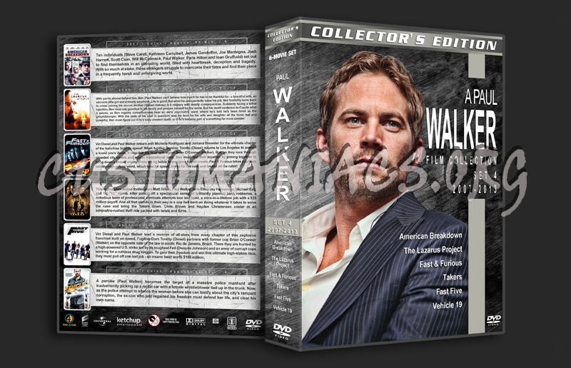 Paul Walker Filmography - Set 4 (2007-2013) dvd cover