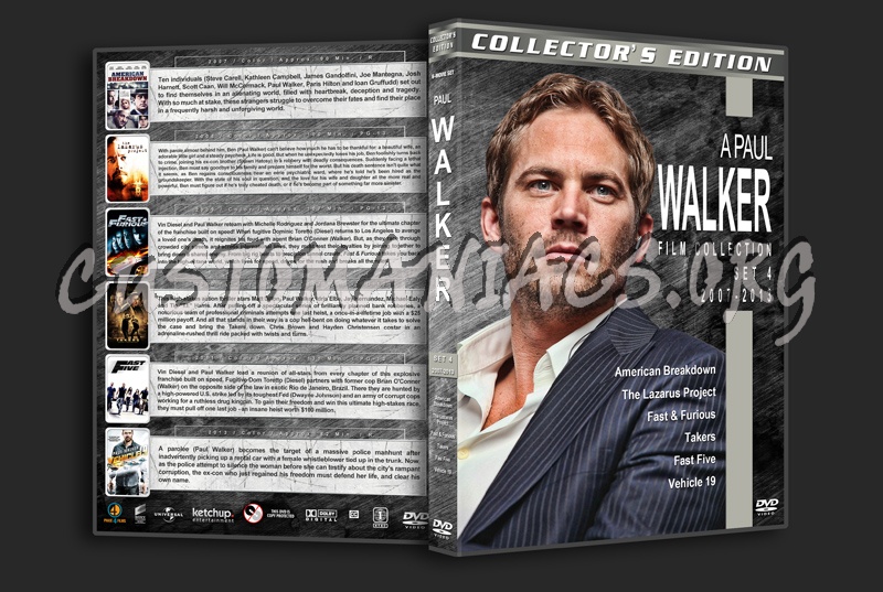 Paul Walker Filmography - Set 4 (2007-2013) dvd cover