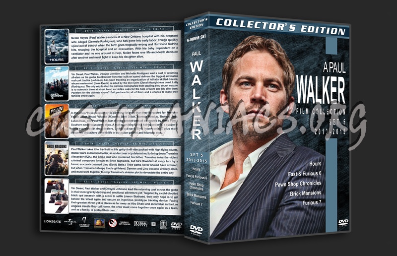 Paul Walker Filmography - Set 5 (2013-2015) dvd cover