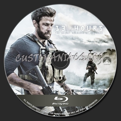 13 Hours: The Secret Soldiers of Benghazi blu-ray label