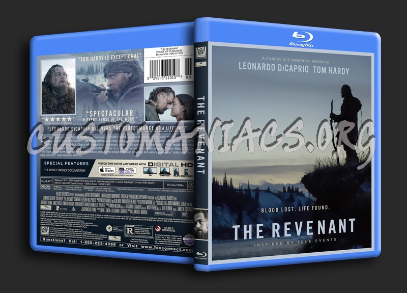 The Revenant (2015) blu-ray cover