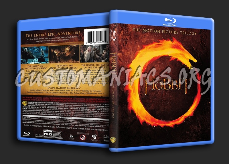The Hobbit Trilogy blu-ray cover