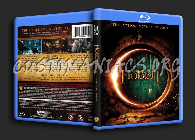 The Hobbit Trilogy blu-ray cover