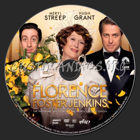 Florence Foster Jenkins dvd label