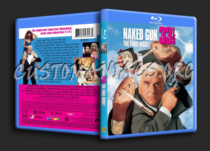 Naked Gun 33 1/3 The Final Insult blu-ray cover