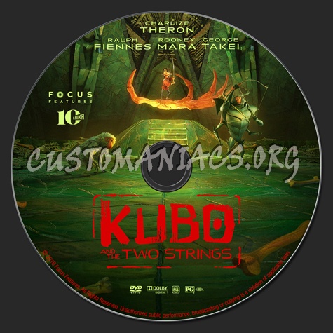 Kubo and the Two Strings dvd label