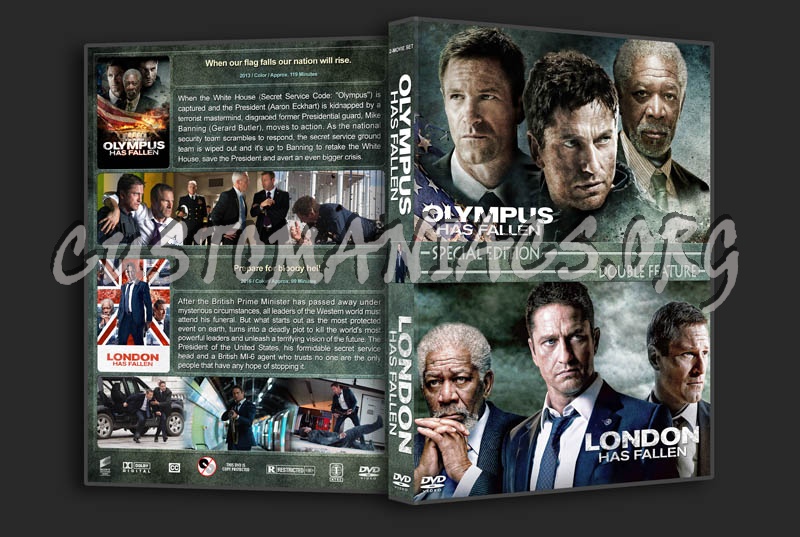 Olympus Has Fallen / London Has Fallen Double Feature dvd cover