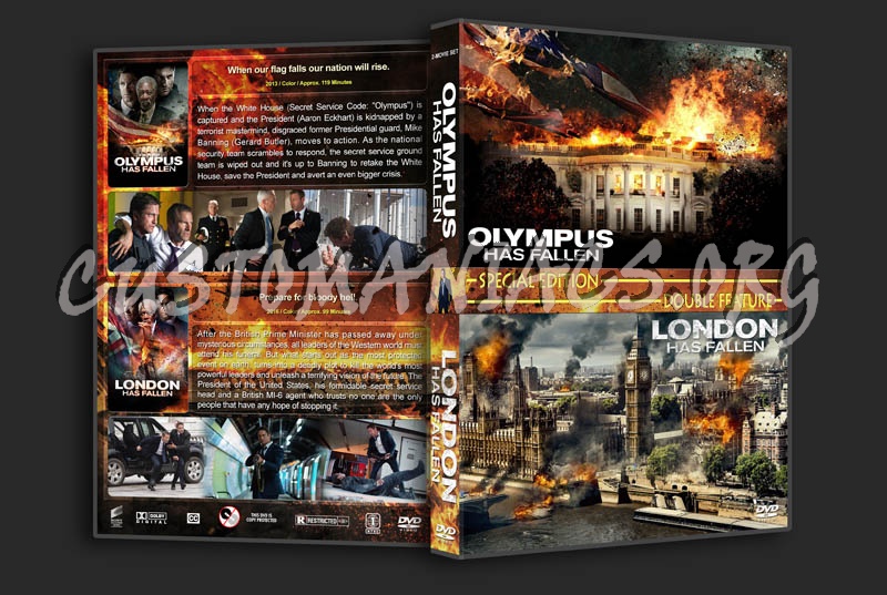 Olympus Has Fallen / London Has Fallen Double Feature dvd cover