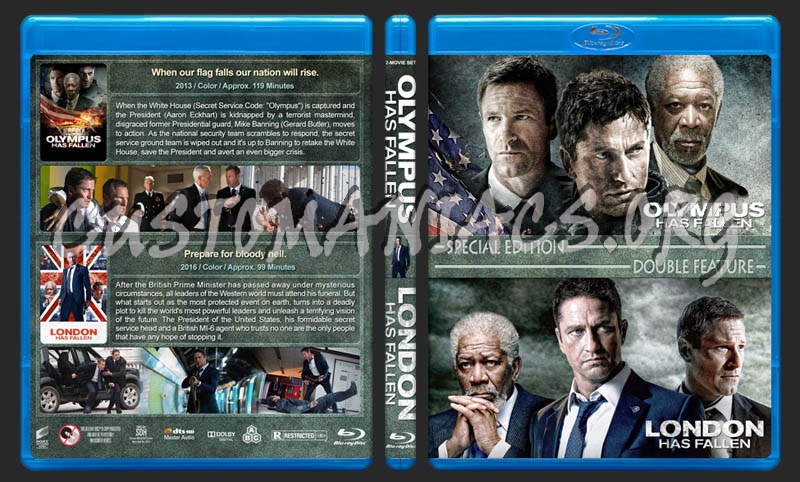 Olympus Has Fallen / London Has Fallen Double Feature blu-ray cover