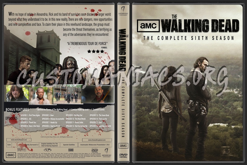 The Walking Dead Season 6 dvd cover