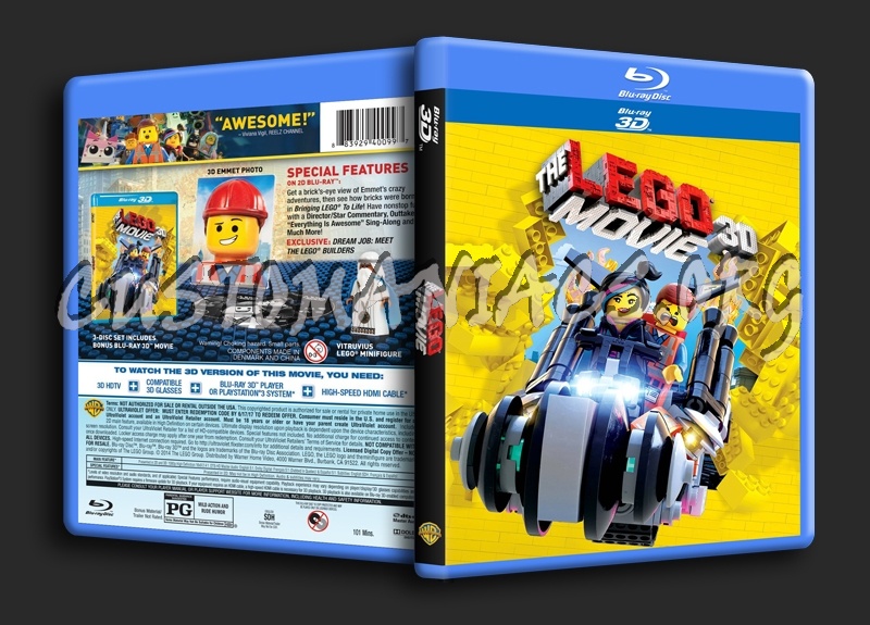 The Lego Movie 3D blu-ray cover