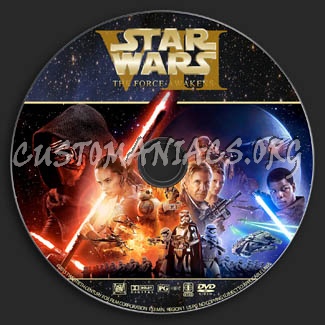 Star Wars VII: The Force Awakens dvd label