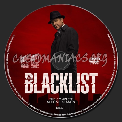 The Blacklist Season 2 dvd label