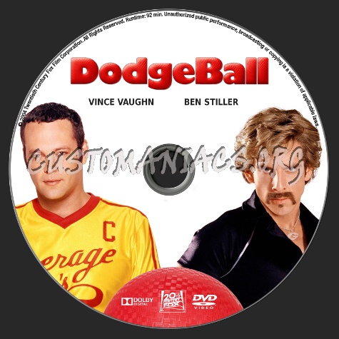 Dodgeball dvd label