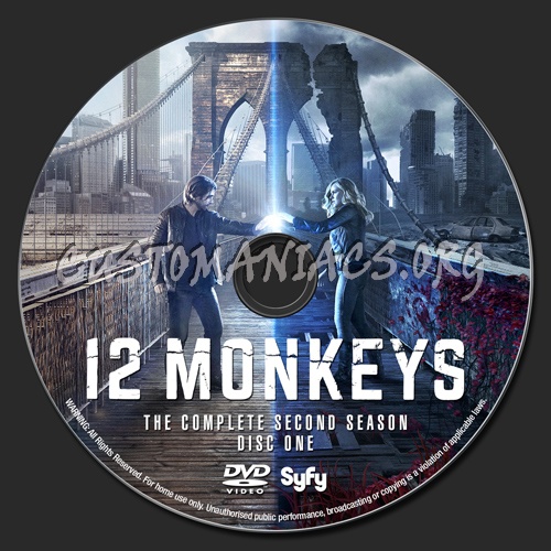 12 Monkeys - Season 2 dvd label