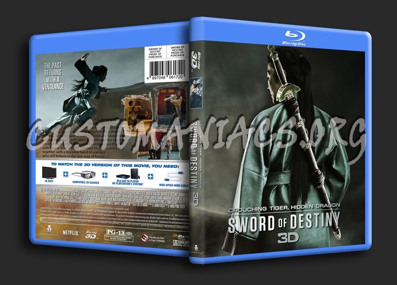 Crouching Tiger, Hidden Dragon Sword of Justice 3D blu-ray cover