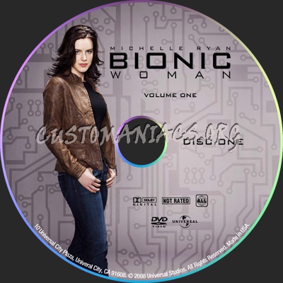 Bionic Woman dvd label