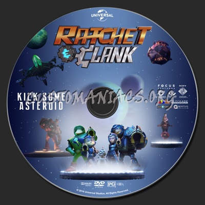 Ratchet & Clank dvd label