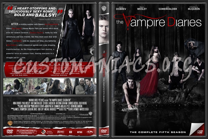 The Vampire Diaries Season 5 dvd cover