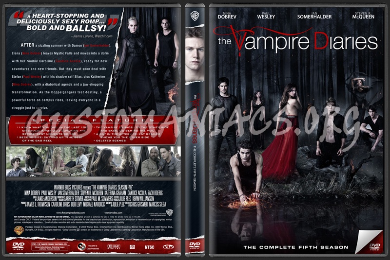 The Vampire Diaries Season 5 dvd cover