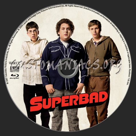 Superbad blu-ray label