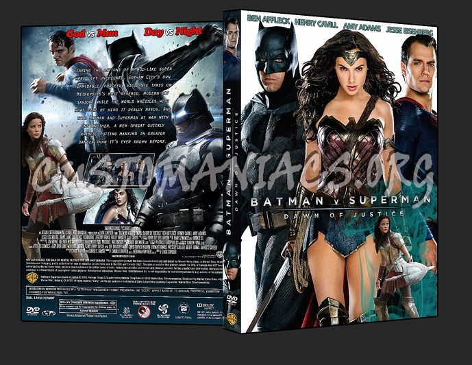 Batman v Superman: Dawn of Justice (2016) dvd cover