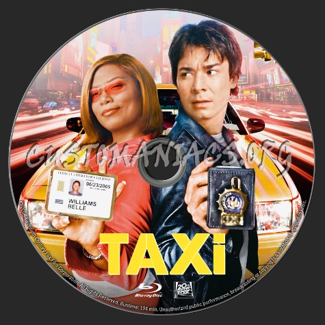Taxi (2004) blu-ray label
