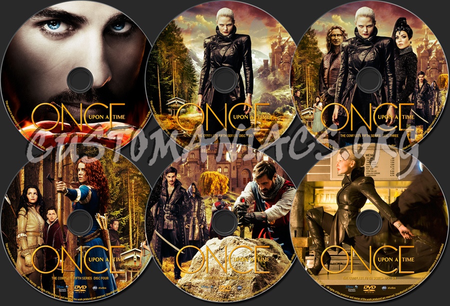Once Upon A Time Season 5 dvd label