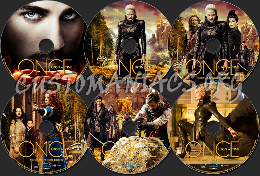 Once Upon A Time Season 5 blu-ray label