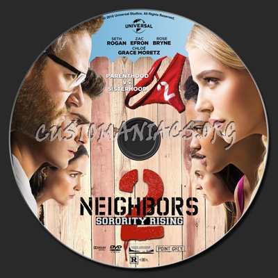 Neighbors 2: Sorority Rising dvd label