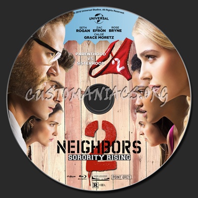 Neighbors 2: Sorority Rising blu-ray label