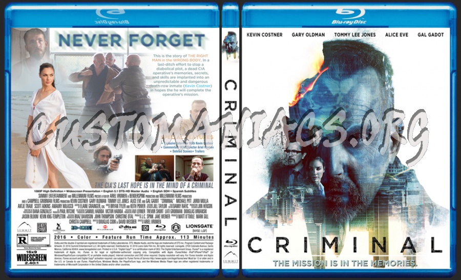 Criminal dvd cover