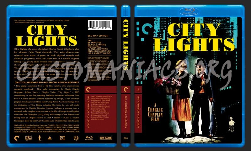 680 - City Lights blu-ray cover