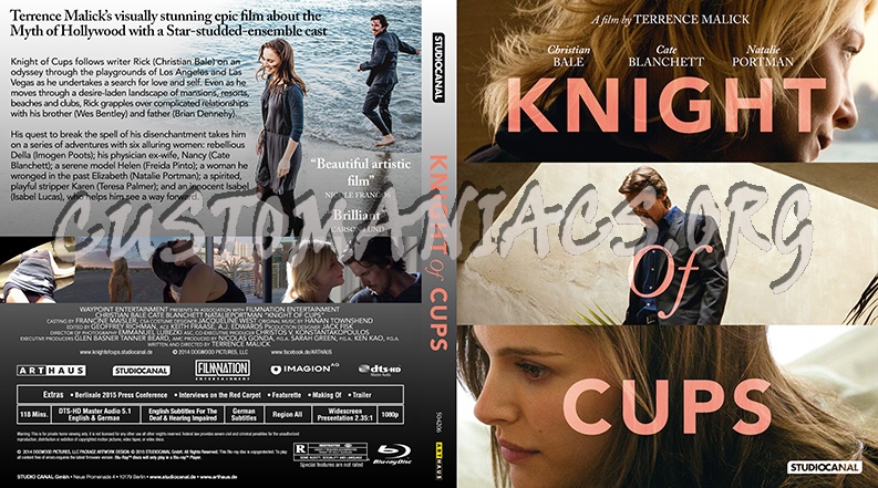 Knight of Cups blu-ray cover