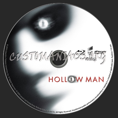 Hollow Man blu-ray label
