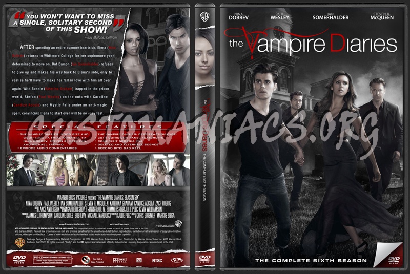 The Vampire Diaries Season 6 dvd cover